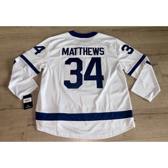 NEW Fanatics Auston Matthews Toronto Maple Leafs Breakaway Jersey 2XL NWT White - Picture 5 of 9